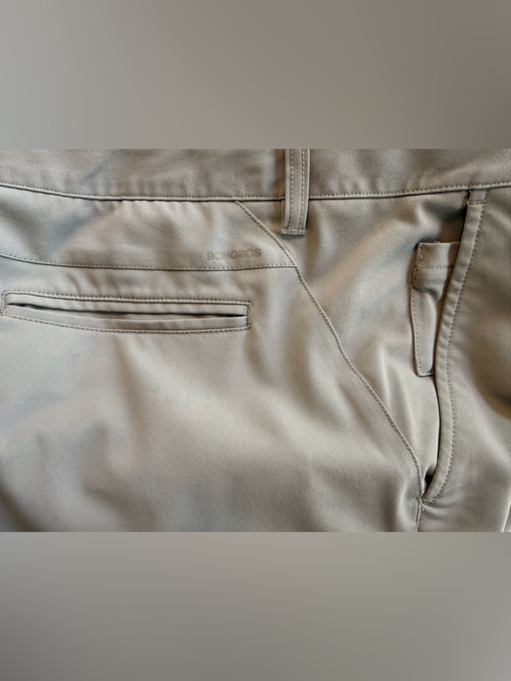 Bonobos Highland Tour Performance Golf Pants 33x30 Athletic Fit - Khaki Sahara - Picture 6 of 14